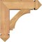 Ekena Millwork Imperial Arts and Crafts Smooth Bracket w/ Offset Brace, Western Red Cedar, 5 1/2"W x 16"D x 16"H BKT0604X16X16IMP03SWR - alternate 4
